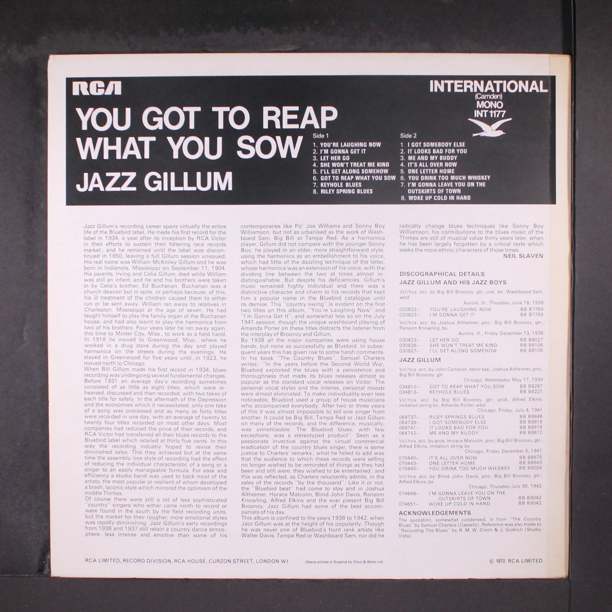 got to reap what you sow by JAZZ GILLUM