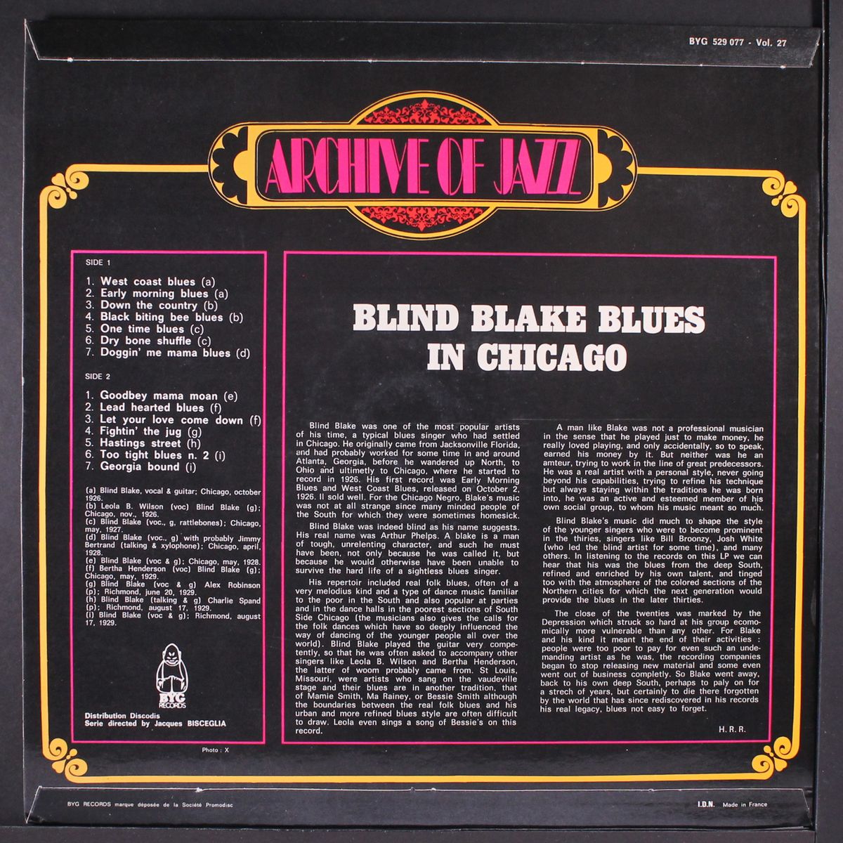 blues in chicago by BLIND BLAKE