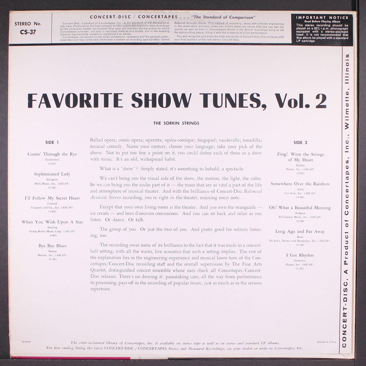 favorite show tunes vol. ii by VARIOUS