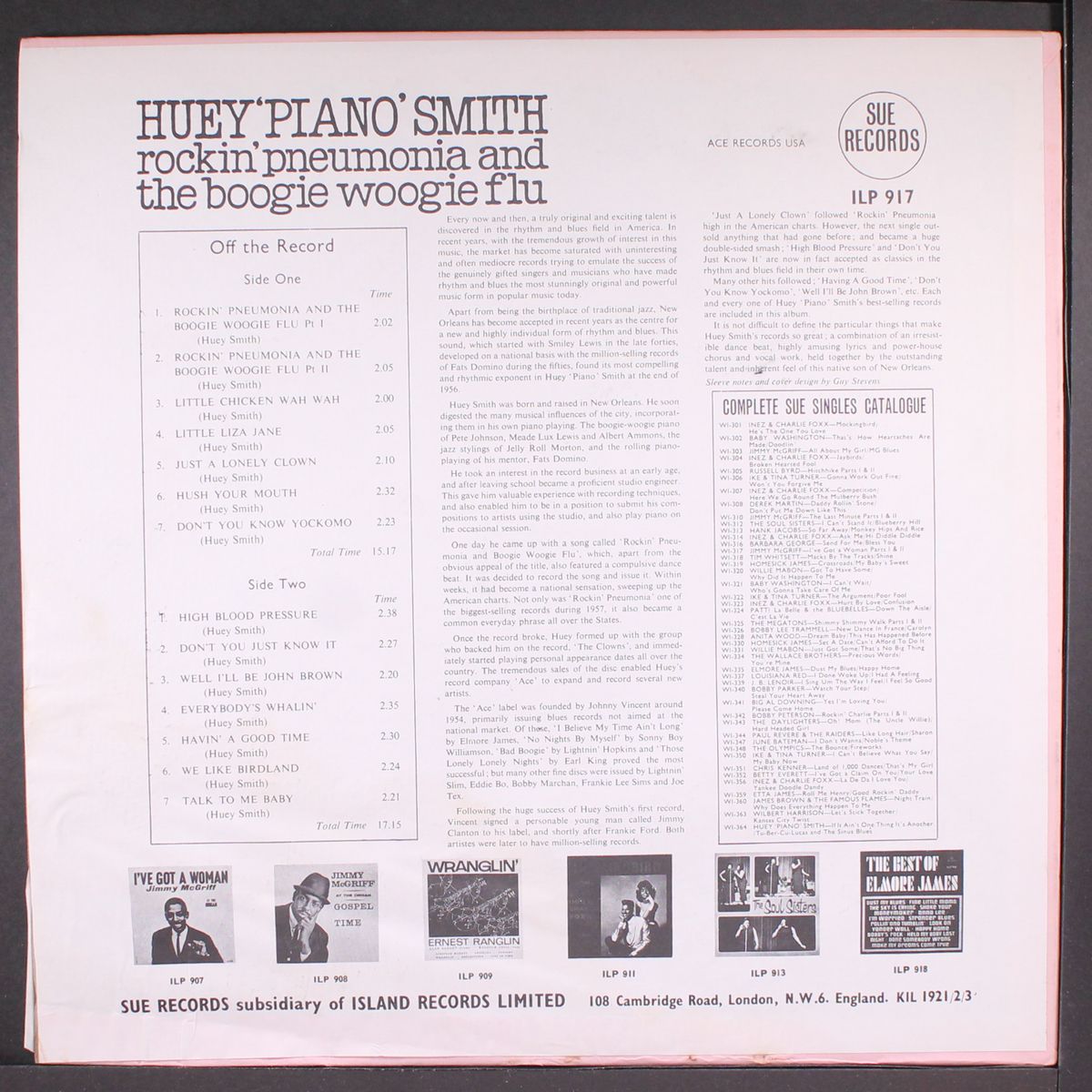 rockin' pneumonia and the boogie woogie by HUEY SMITH