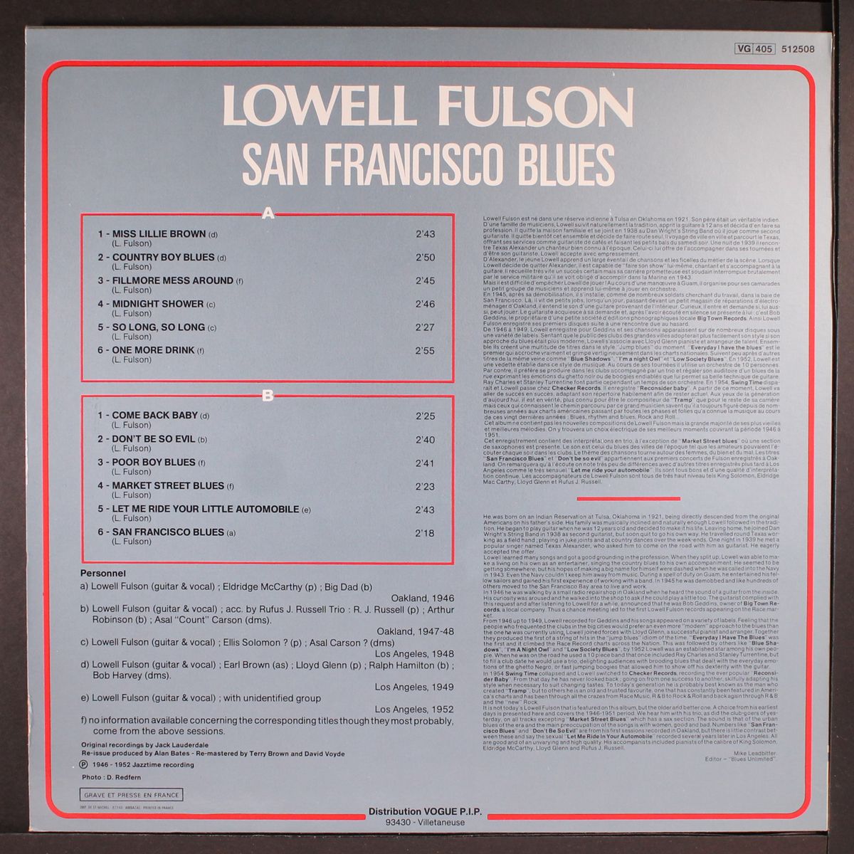 san francisco blues by LOWELL FULSON