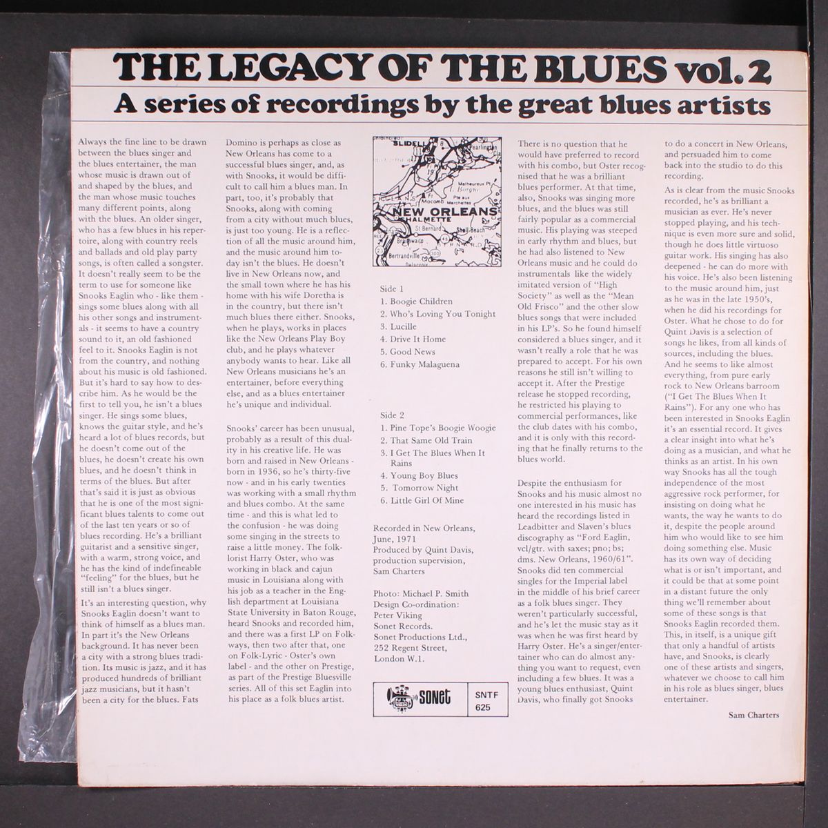 the legacy of the blues, vol. 2 by SNOOKS EAGLIN