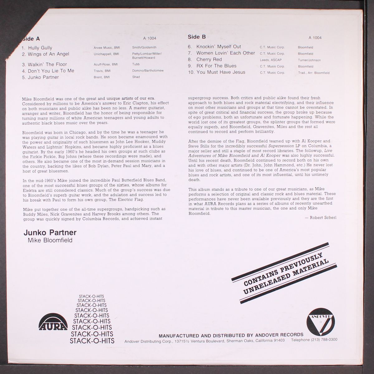 junko partner by MIKE BLOOMFIELD
