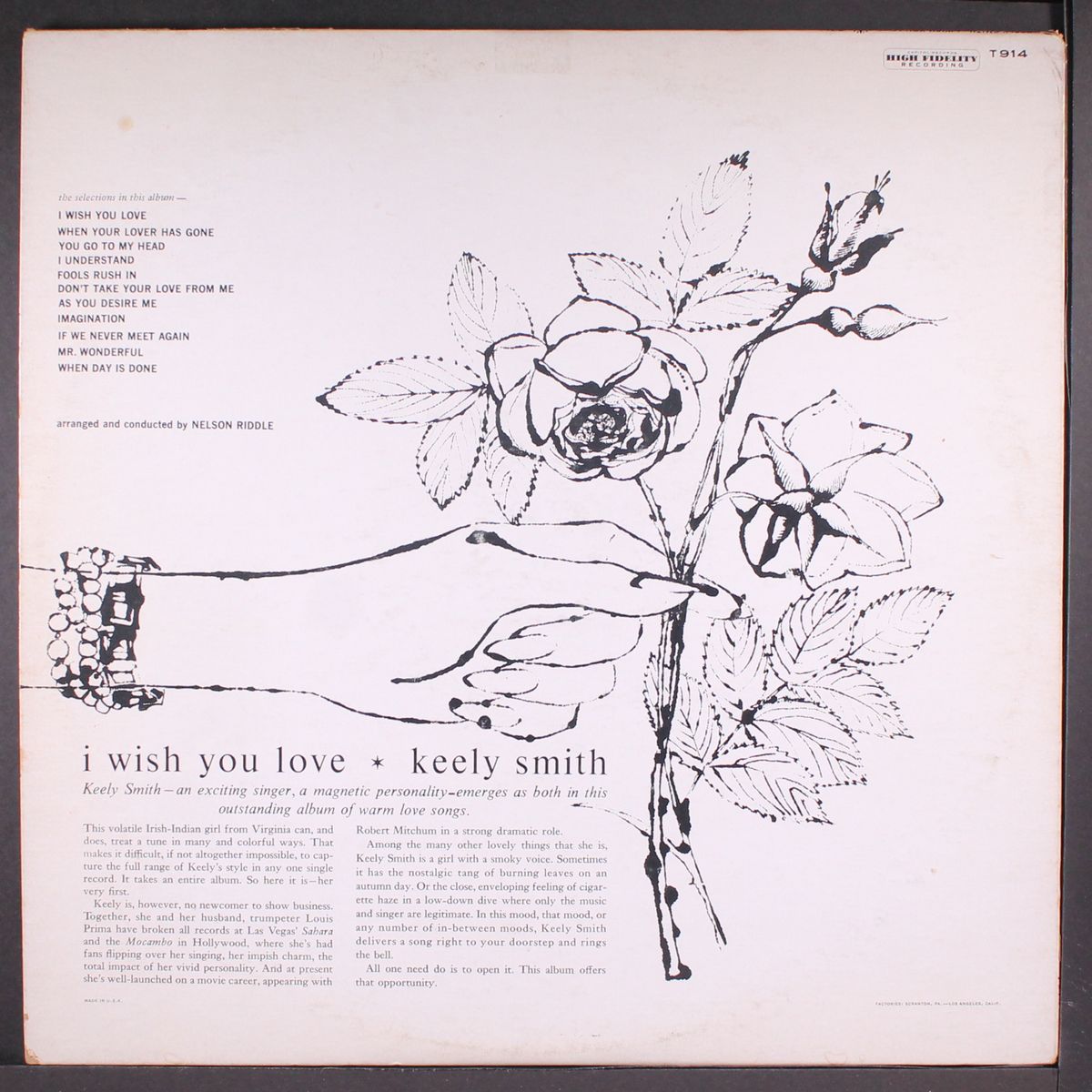i wish you love by KEELY SMITH
