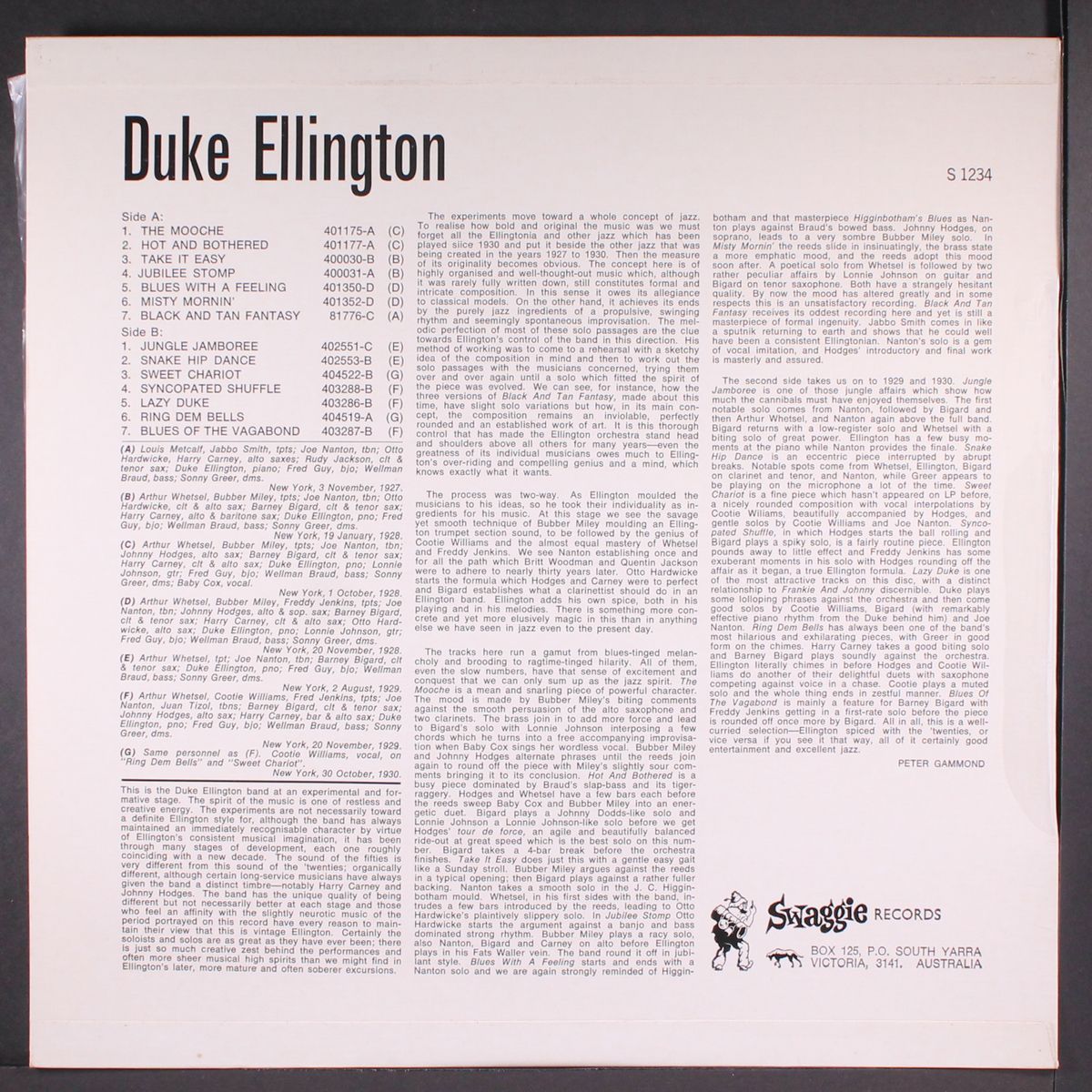 duke ellington by DUKE ELLINGTON