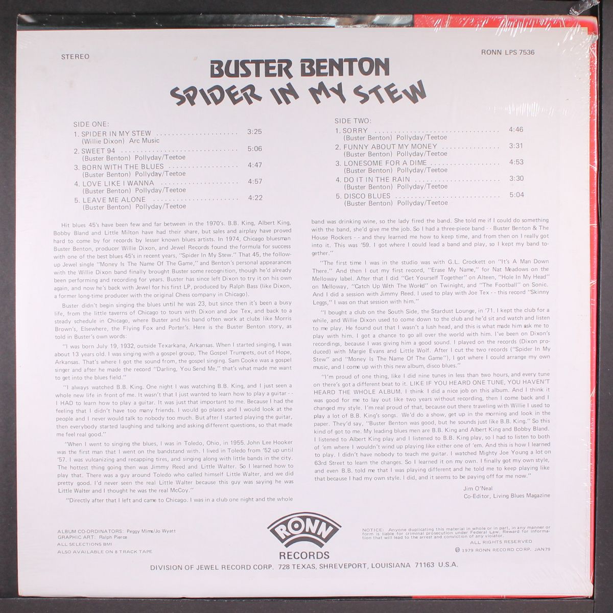 spider in my stew by BUSTER BENTON