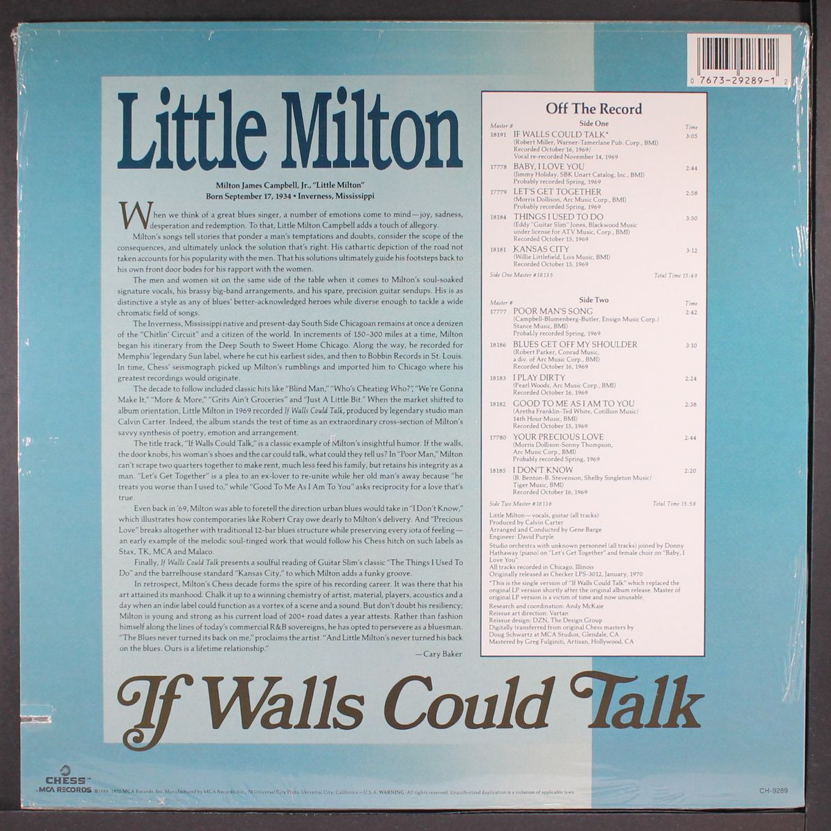 if walls could talk by LITTLE MILTON