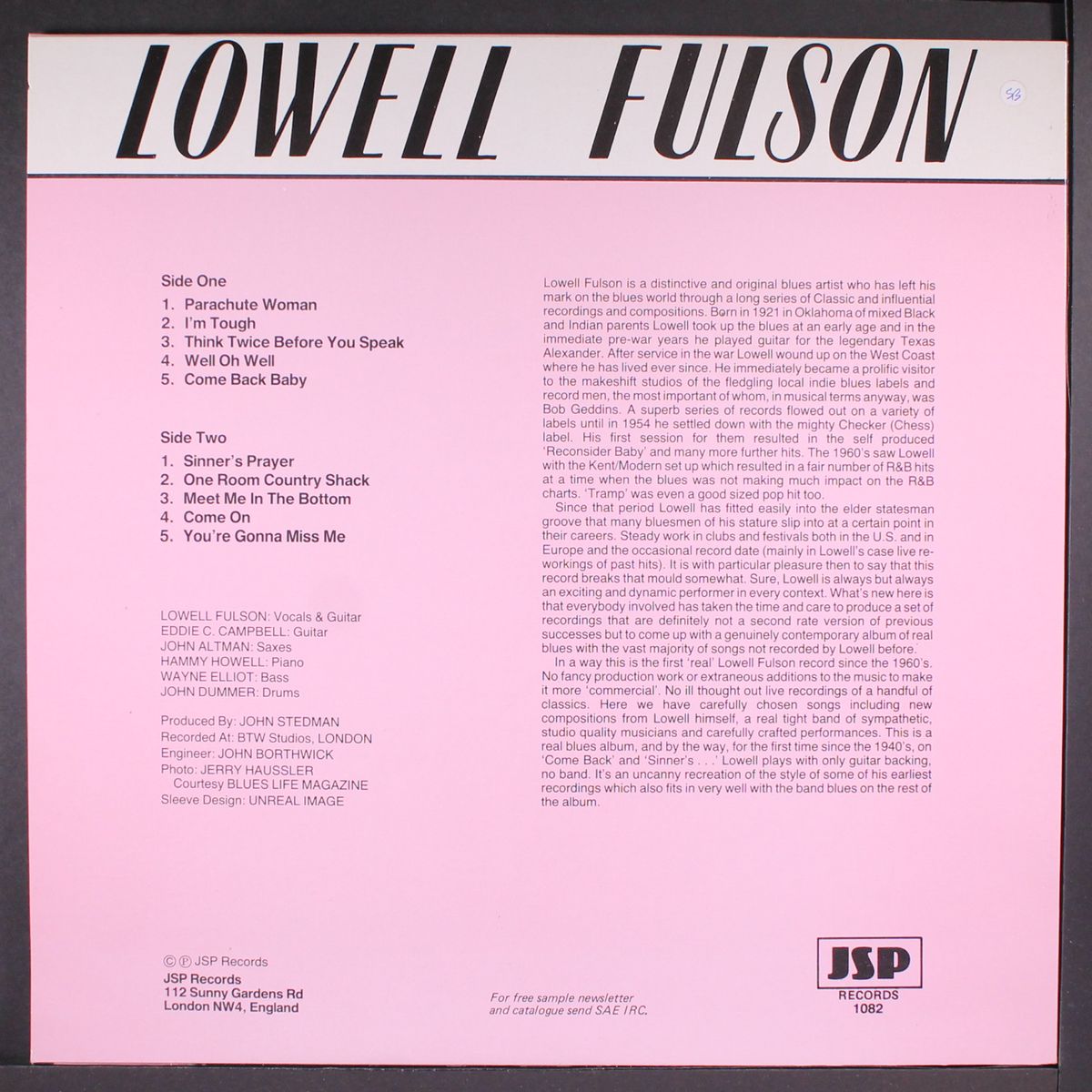 think twice before you speak by LOWELL FULSON