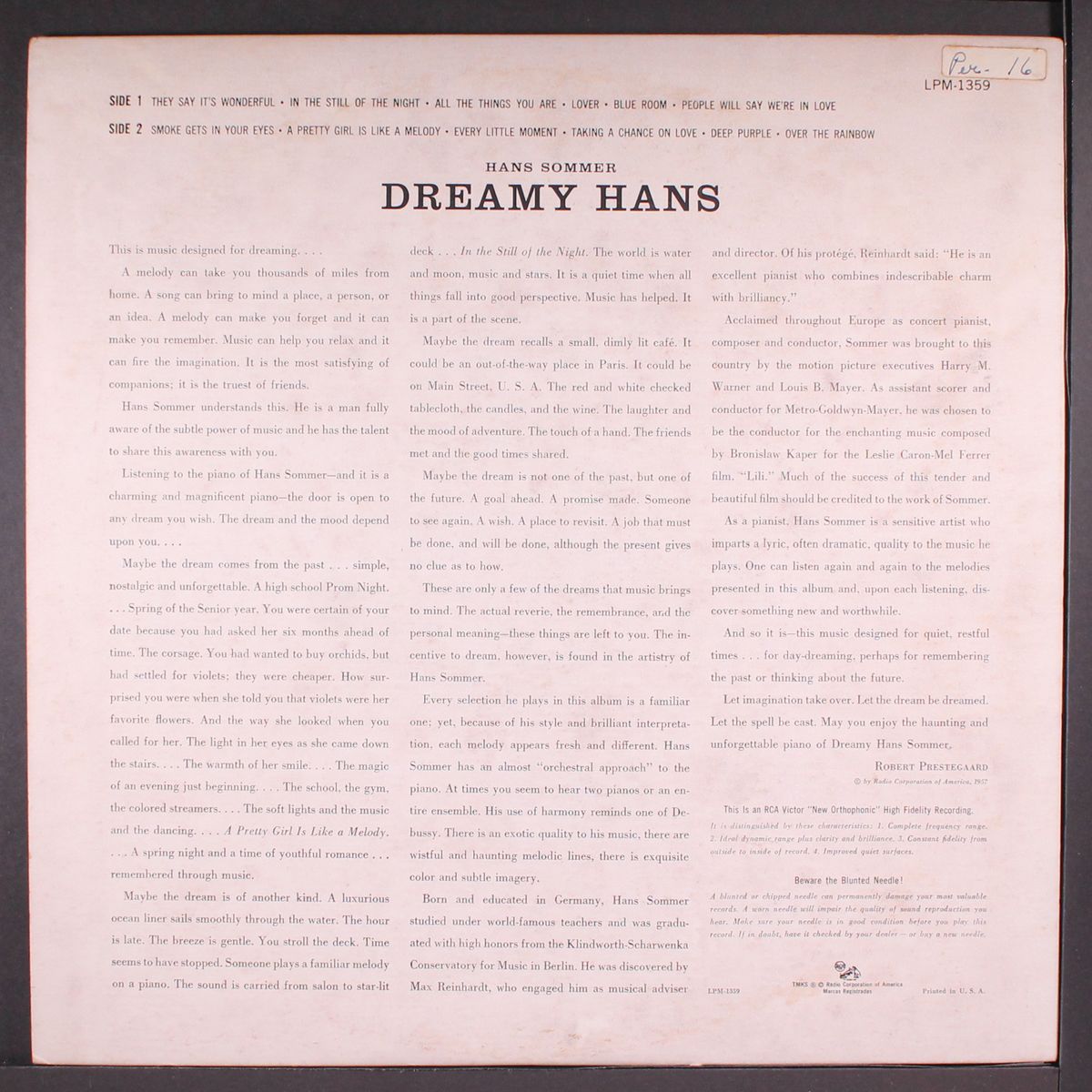 dreamy hans by HANS SOMMER