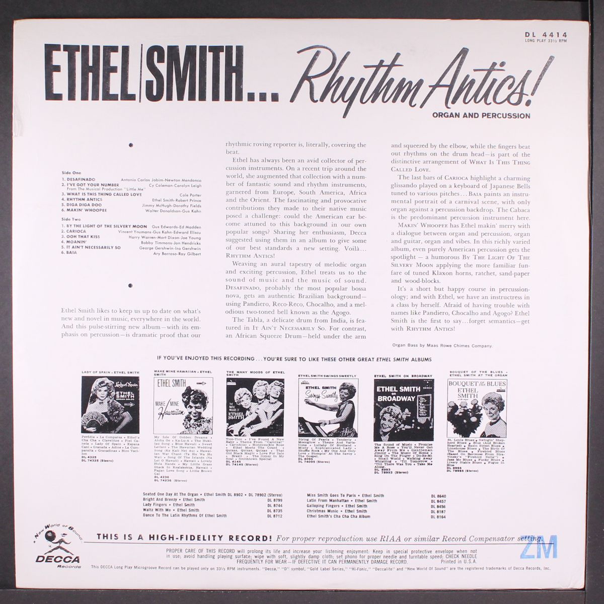 rhythm antics by ETHEL SMITH