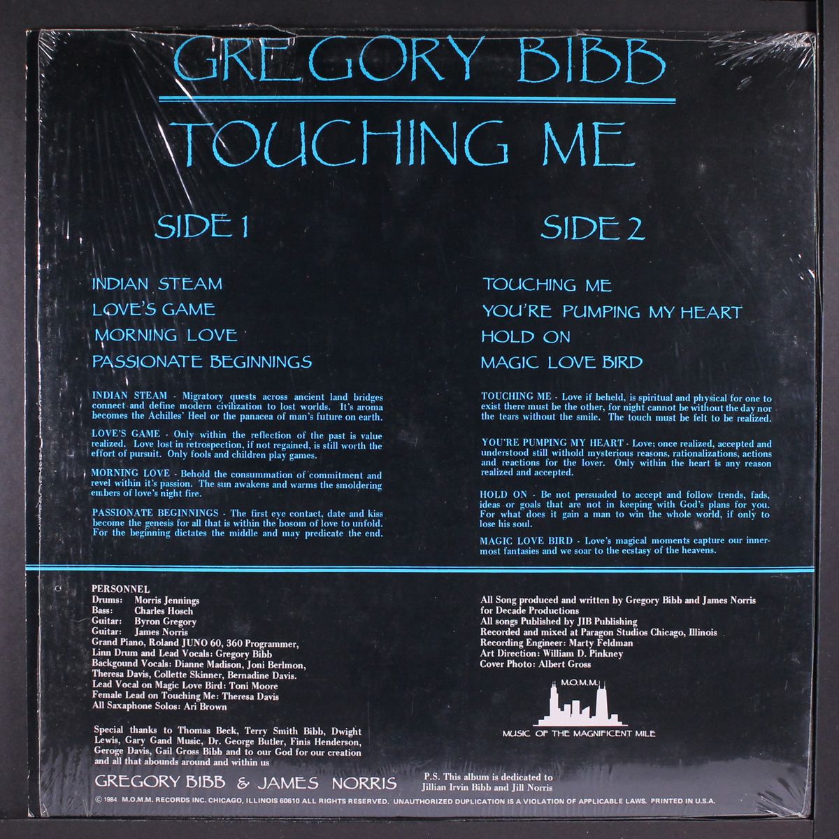 touching me by GREGORY BIBB