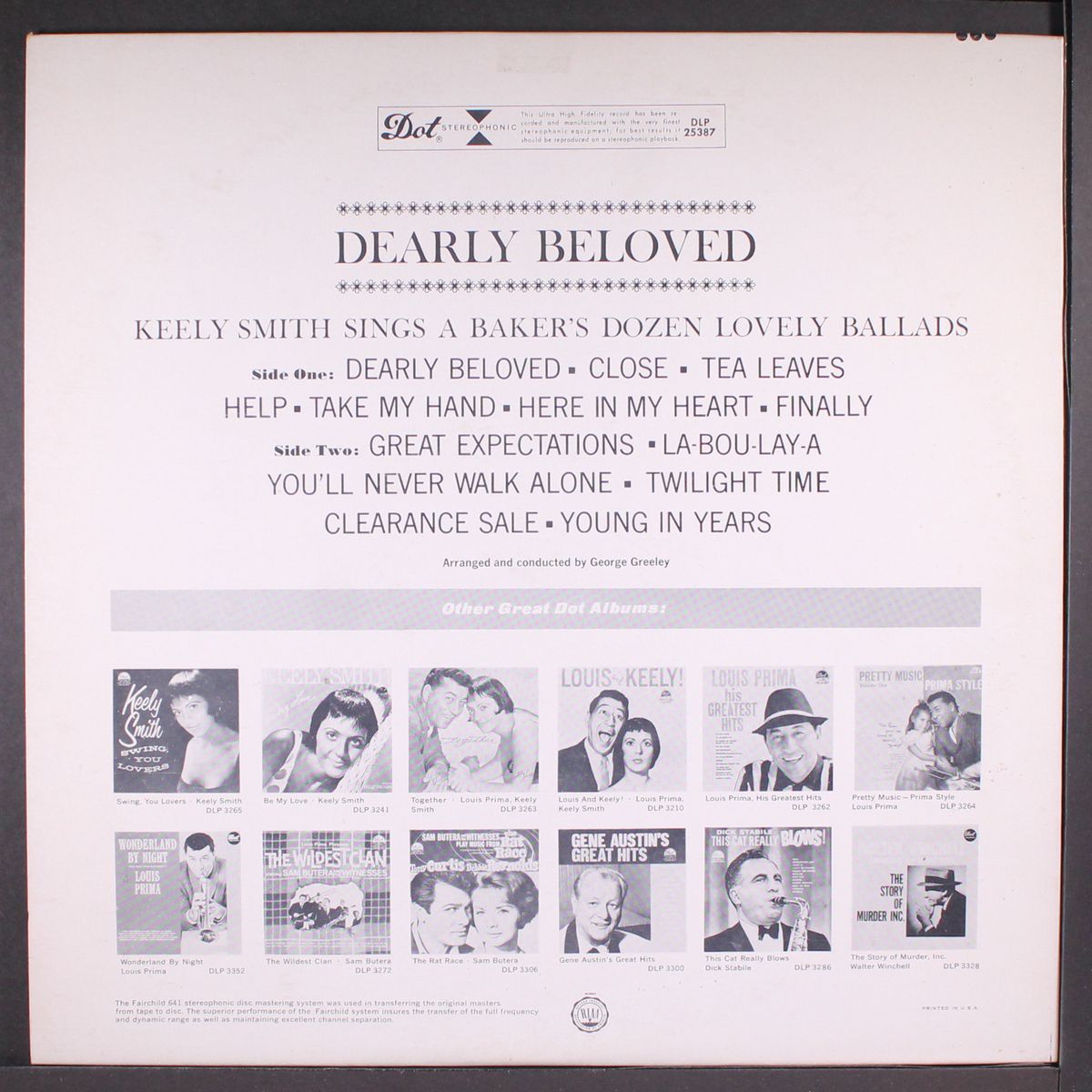 dearly beloved by KEELY SMITH