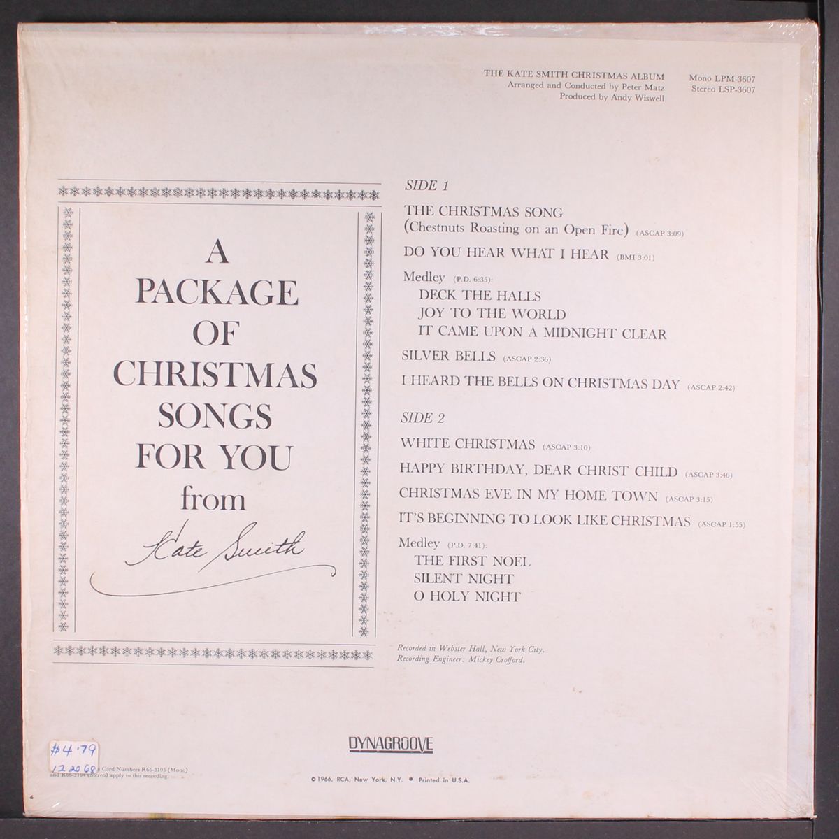 christmas album by KATE SMITH