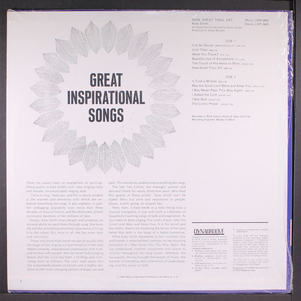 how great thou art by KATE SMITH