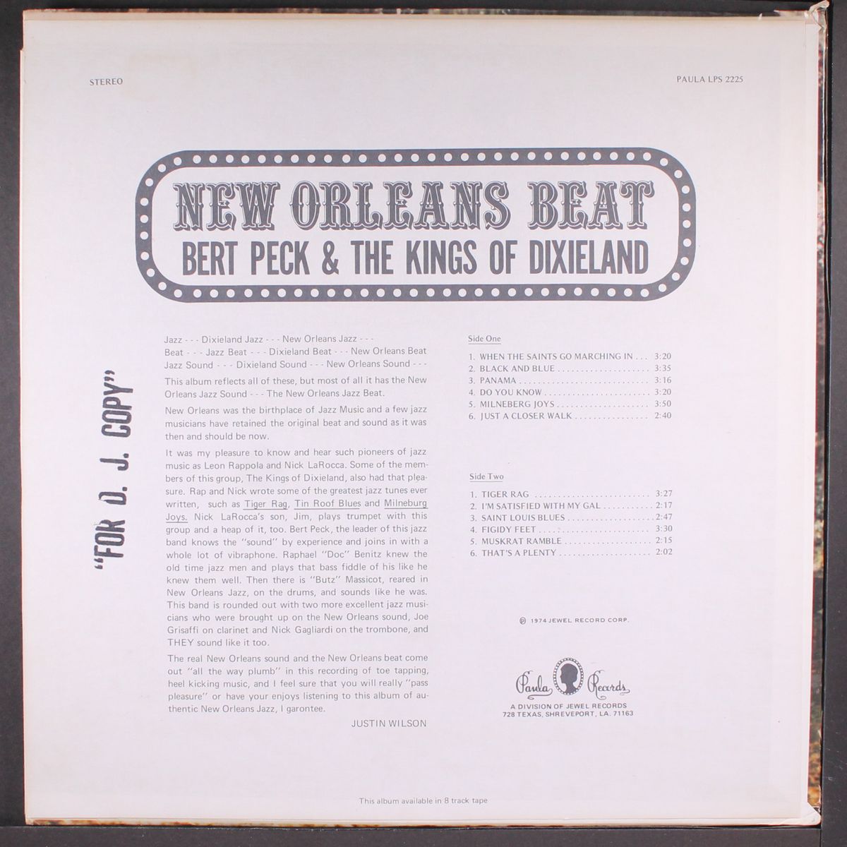 new orleans beat by BERT PECK & KINGS OF DIXIELAND