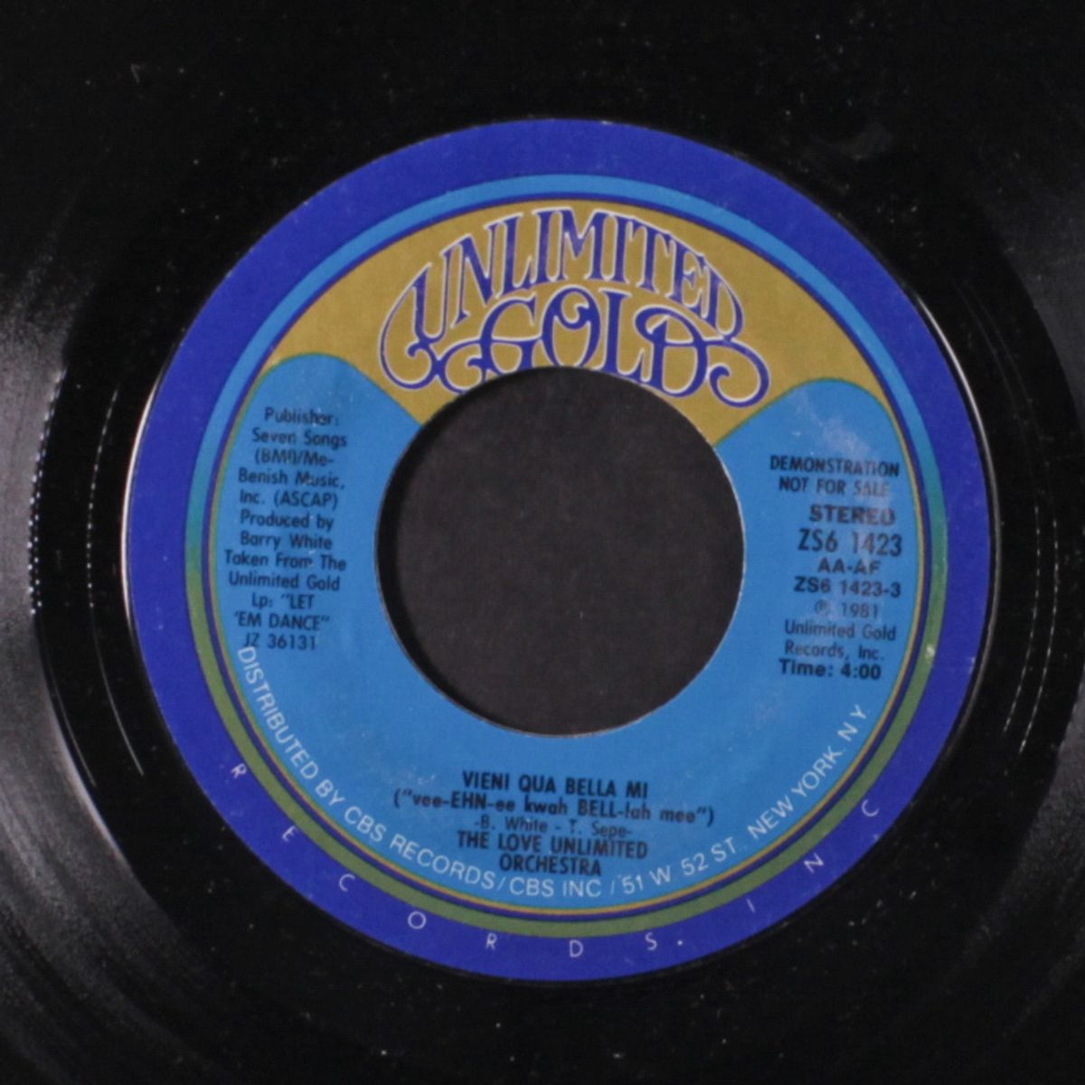 vieni qua bella mi / same by LOVE UNLIMITED ORCHESTRA