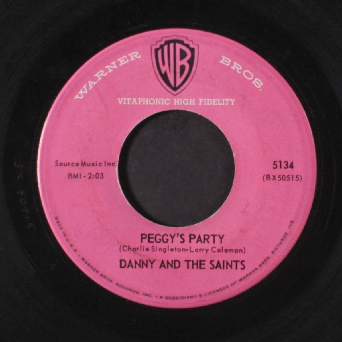 peggy's party / no one has eyes for me by DANNY & SAINTS