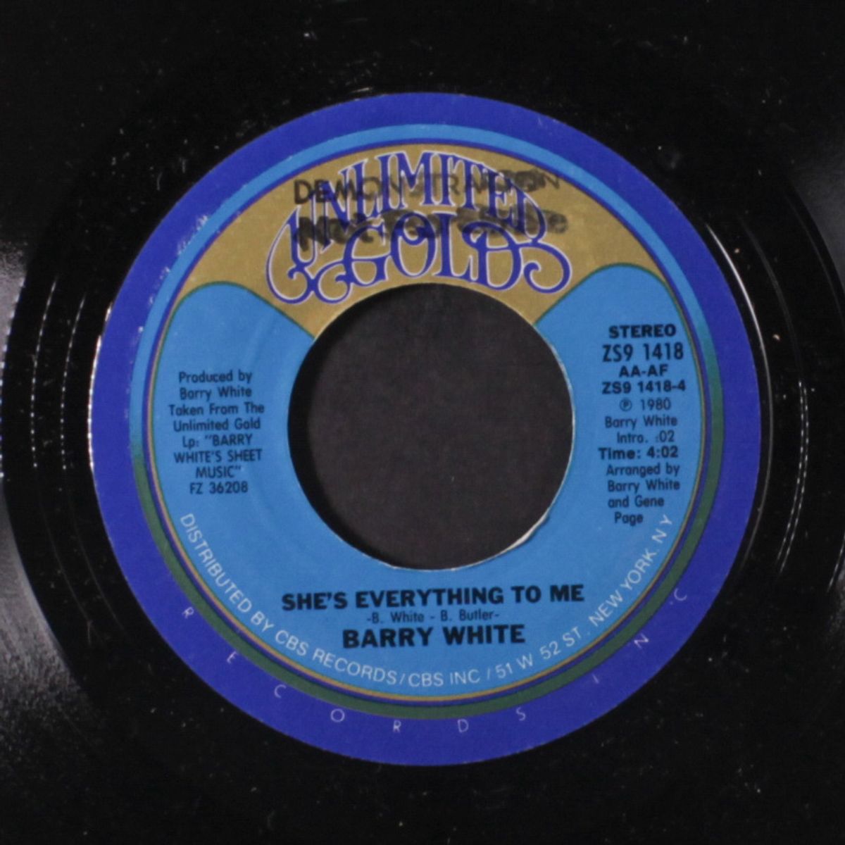 love makin' music / she's everything to me by BARRY WHITE