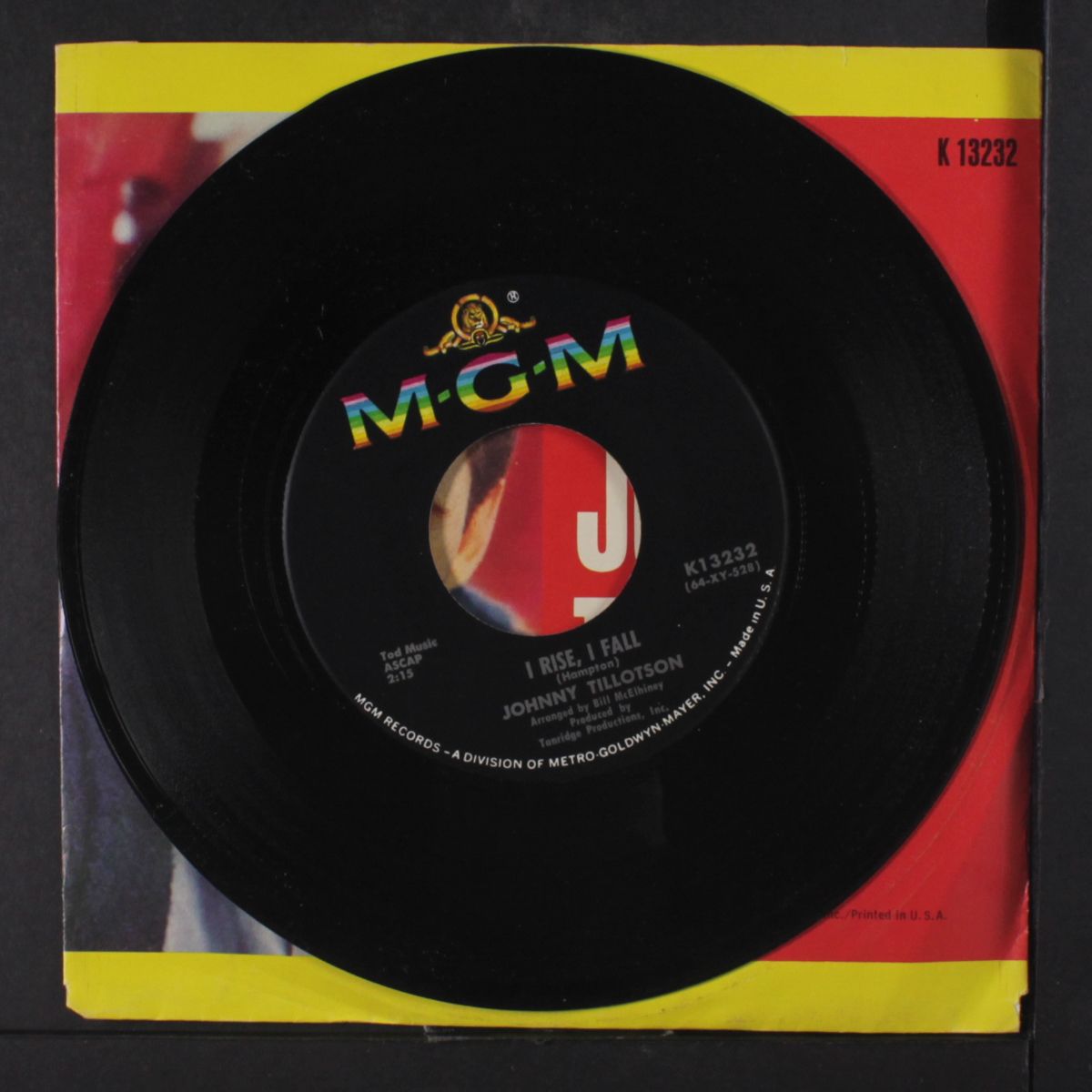 i rise, i fall / i'm watching my watch by JOHNNY TILLOTSON