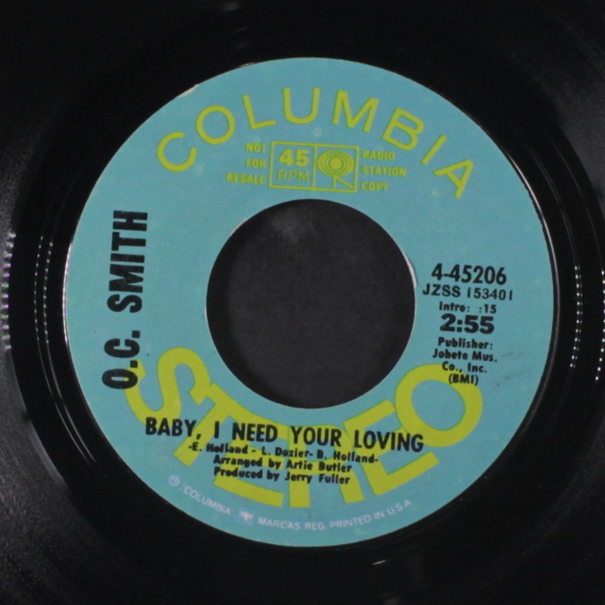 baby i need your loving / mono by O.C. SMITH