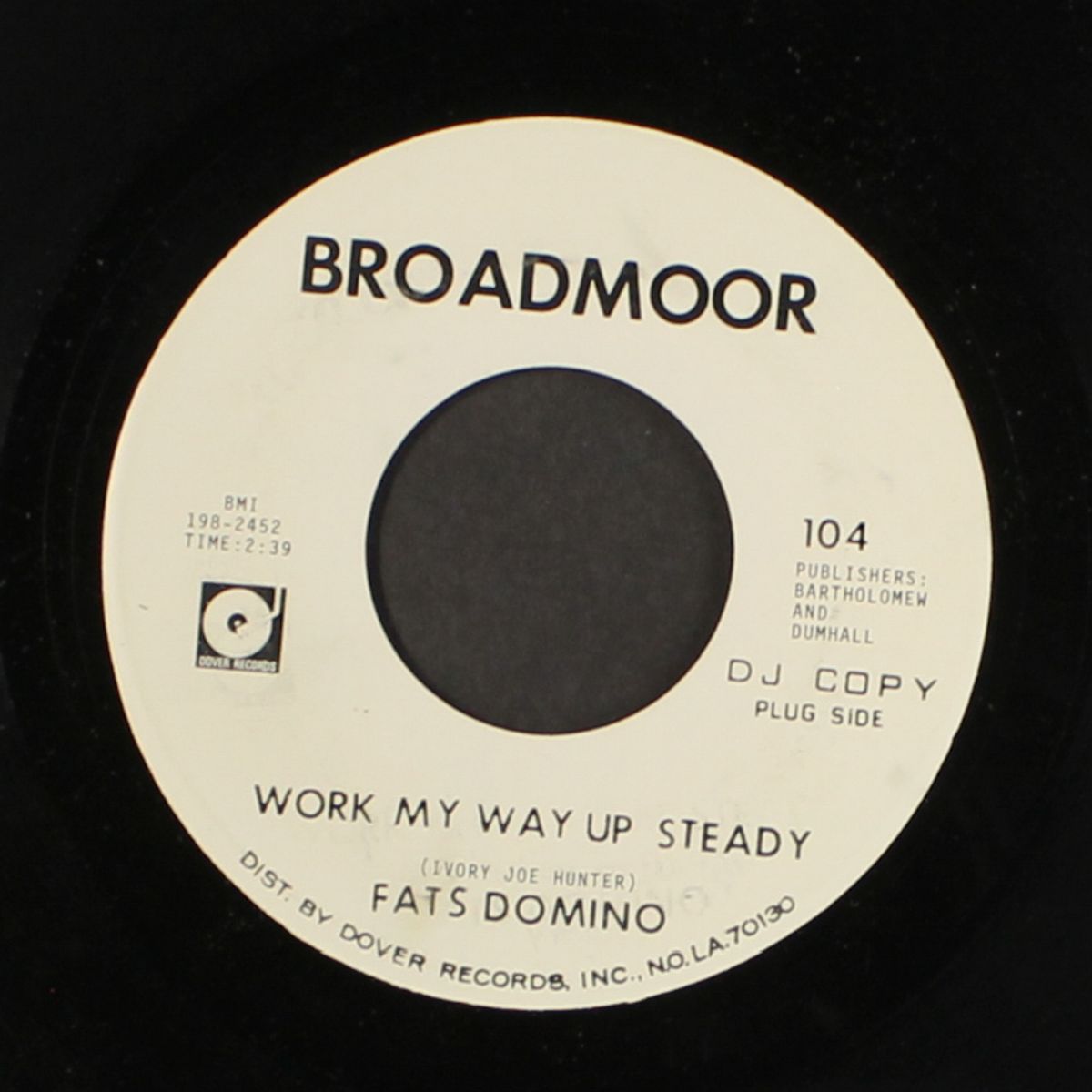 the lady in black / work my way up steady by FATS DOMINO