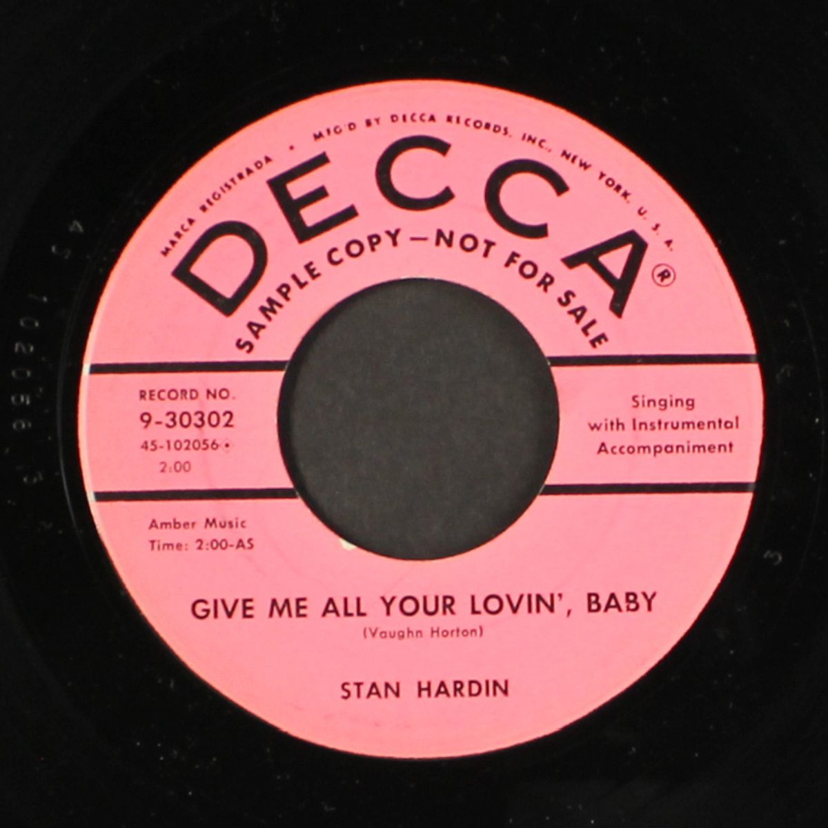hungry heart / give me all your lovin', baby by STAN HARDIN