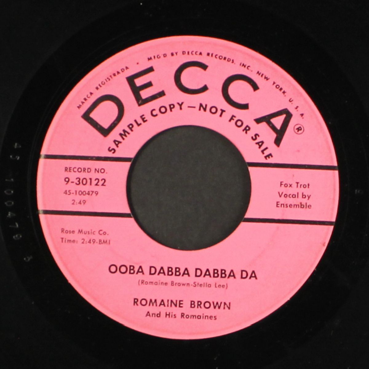 ooba dabba dabba da by ROMAINE BROWN
