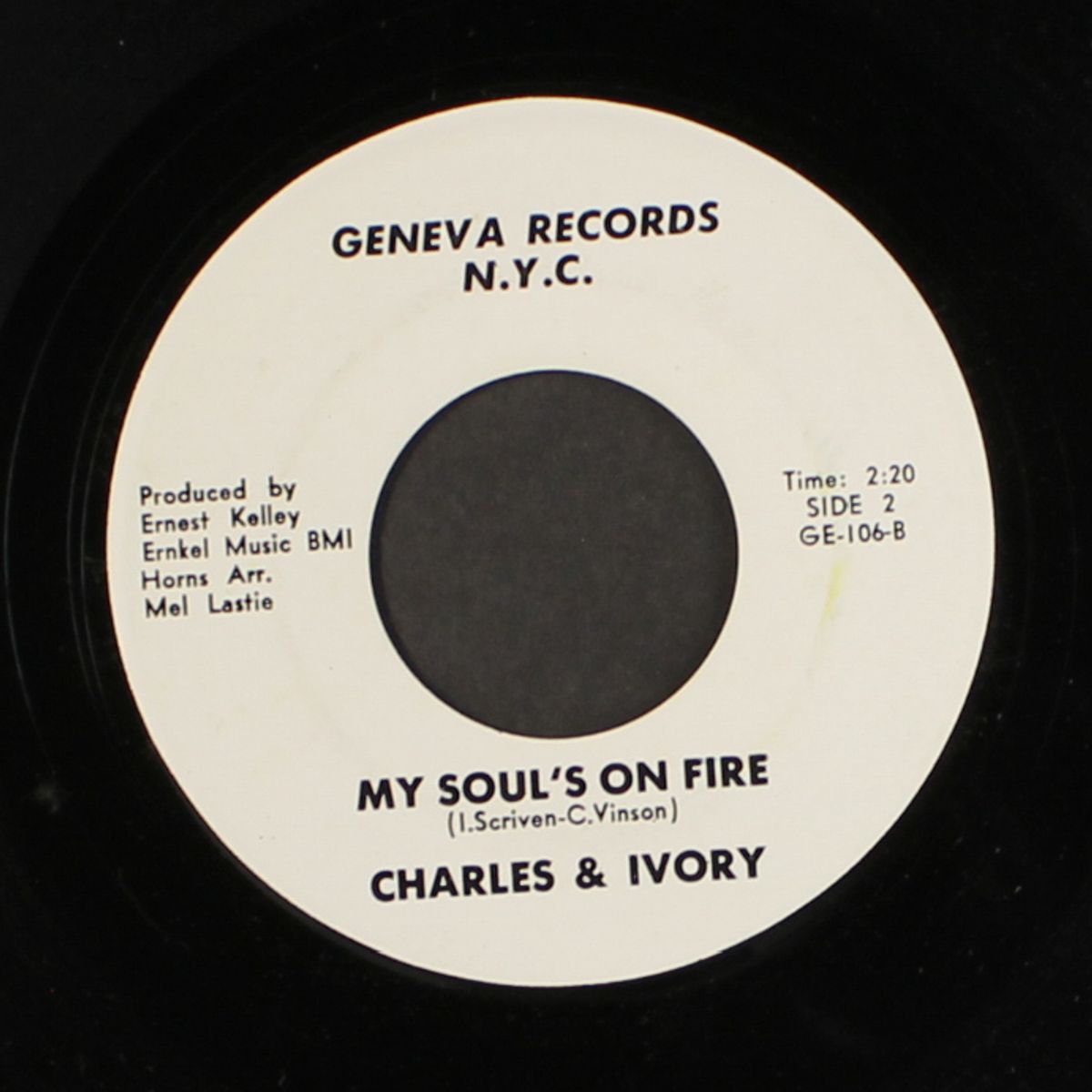 my little baby / my soul's on fire by CHARLES & IVORY