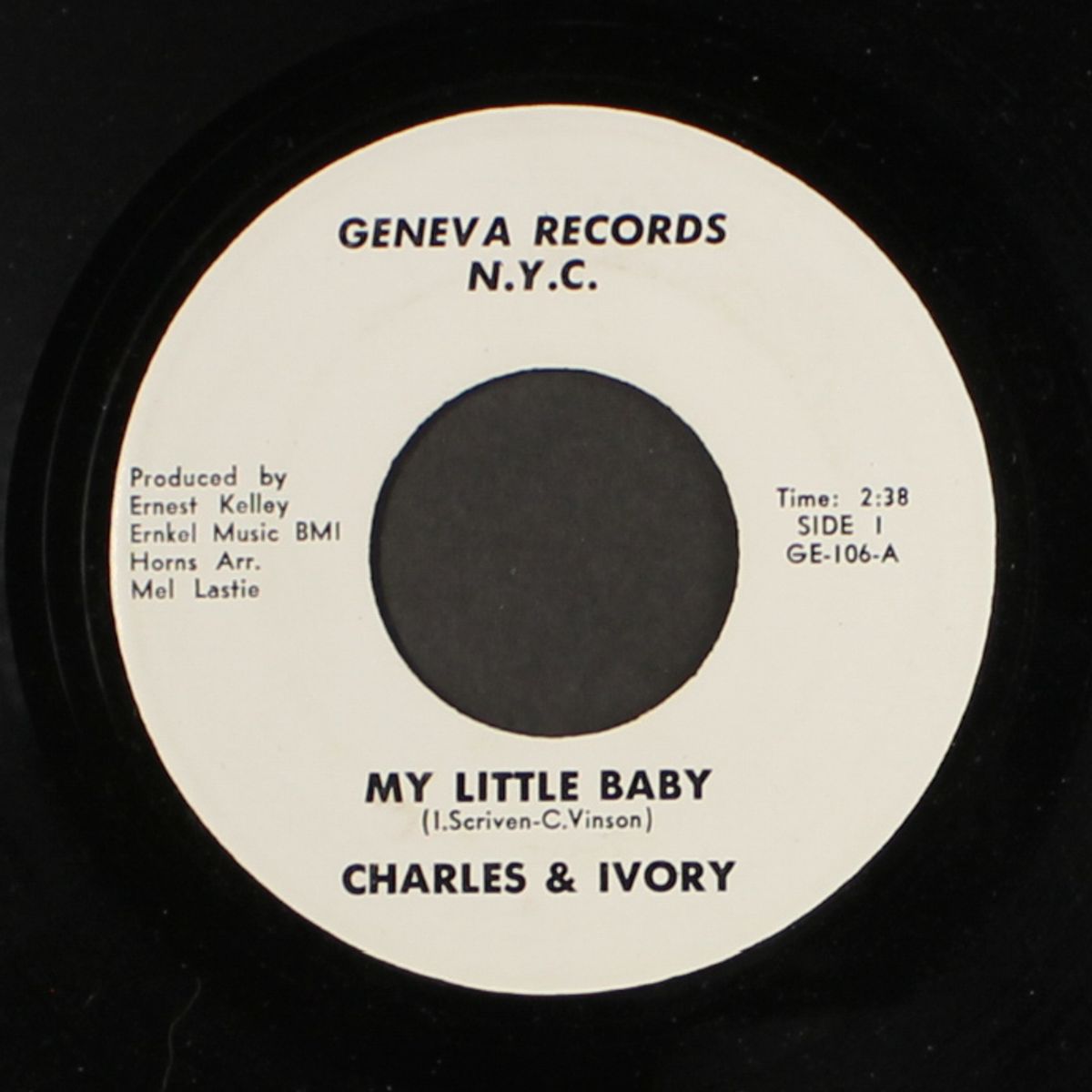 my little baby / my soul's on fire by CHARLES & IVORY