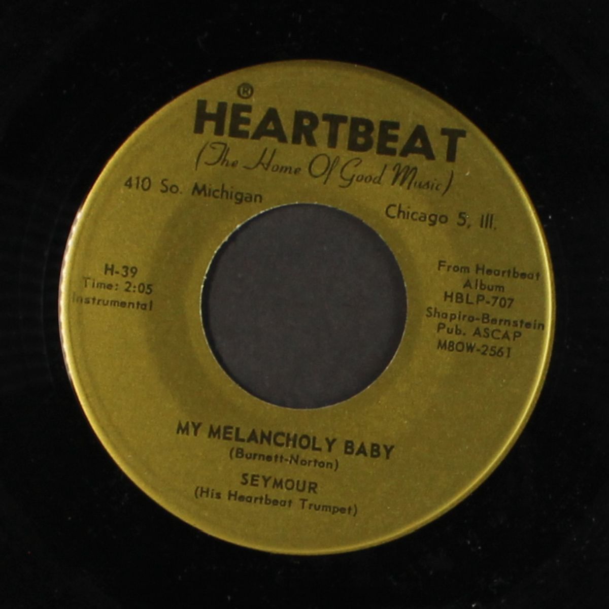 my melancholy baby / when my baby smiles at me by SEYMOUR