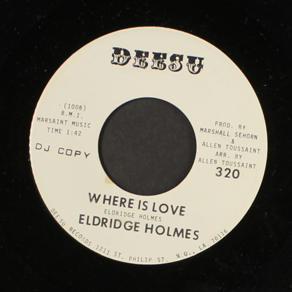 now that i've lost you / where is love by ELDRIDGE HOLMES