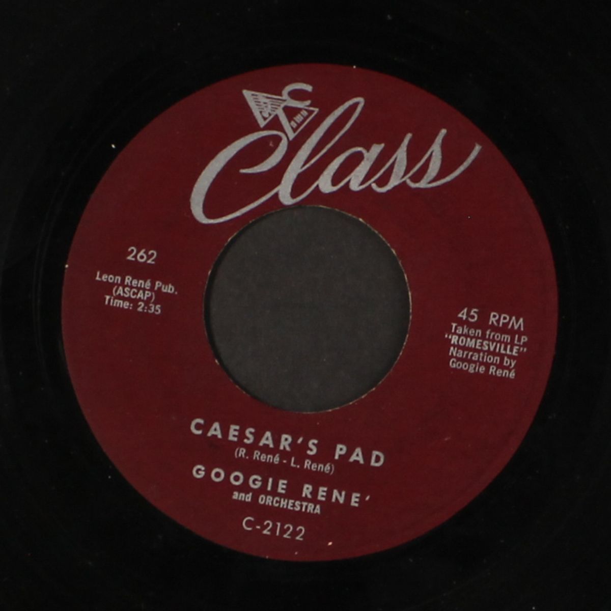 caesar's pad / serenade in the night by GOOGIE RENE