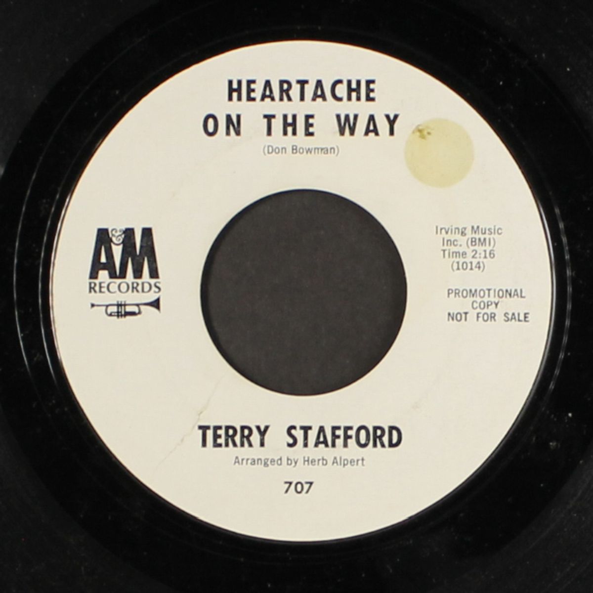 heartache on the way / you left me here to cry by TERRY STAFFORD