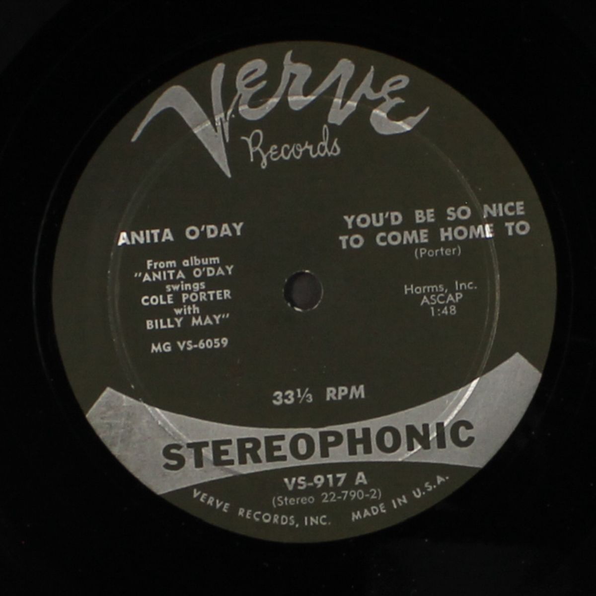 you'd be so nice to come home to by ANITA O'DAY