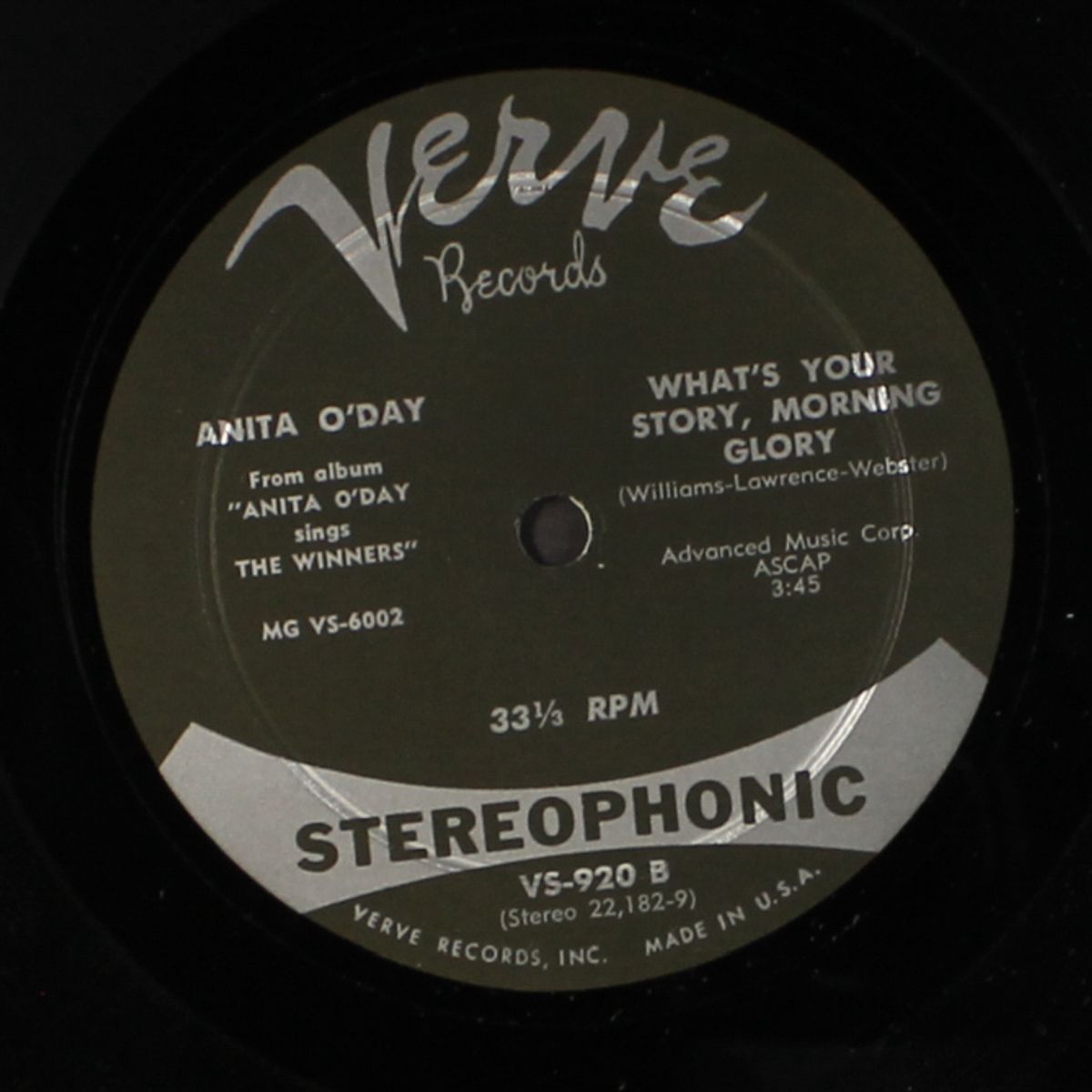 body and soul / what's your story morning glory by ANITA O'DAY
