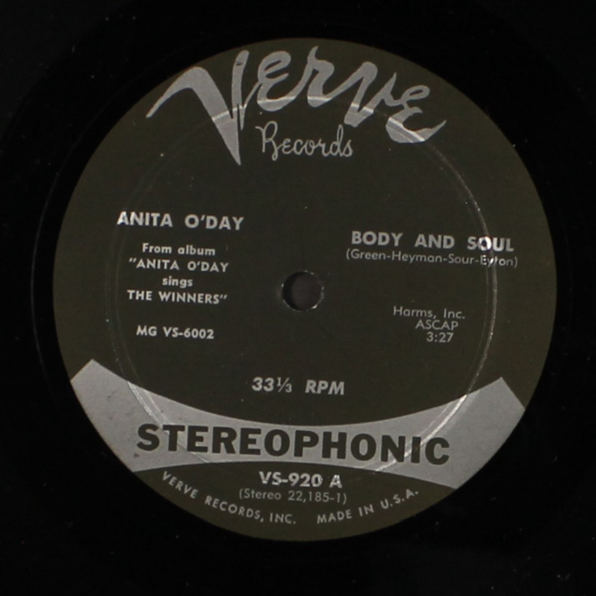 body and soul / what's your story morning glory by ANITA O'DAY