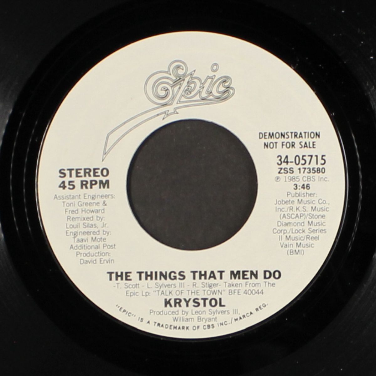 the things that men do by KRYSTOL