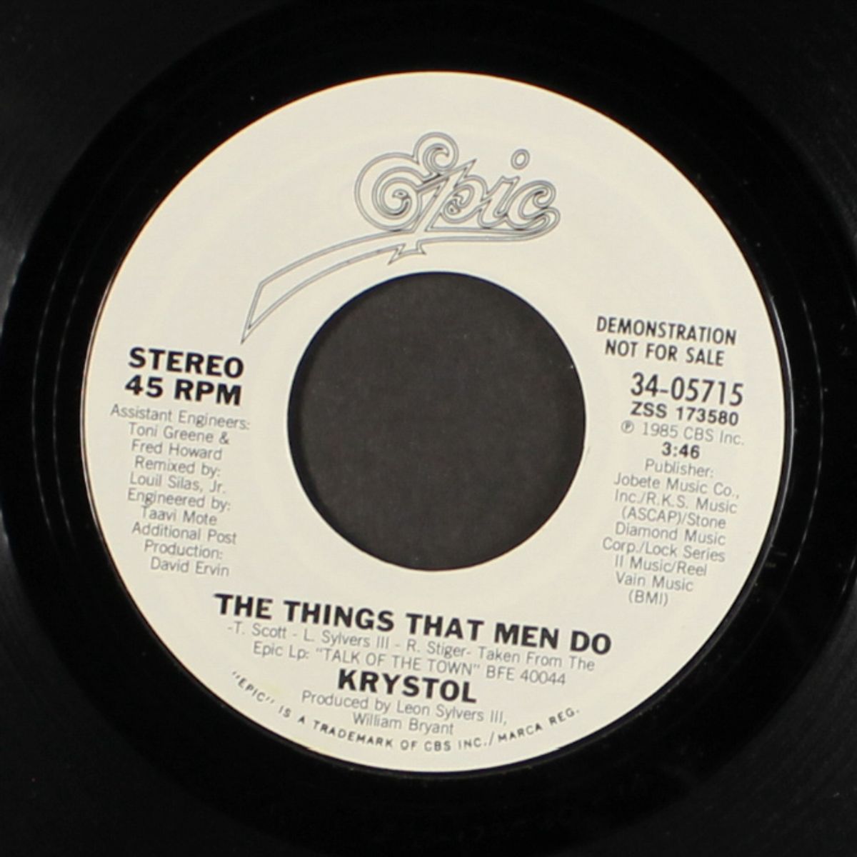the things that men do by KRYSTOL