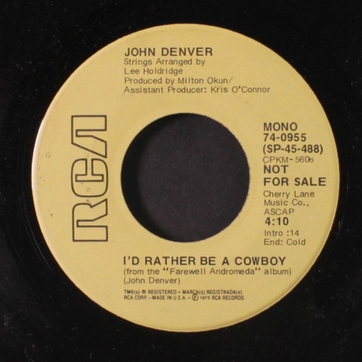 i'd rather be a cowboy / mono by JOHN DENVER