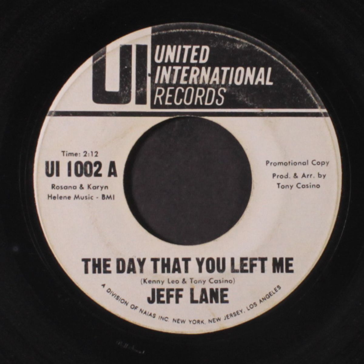 you put a hurt on me / the day you left me by JEFF LANE