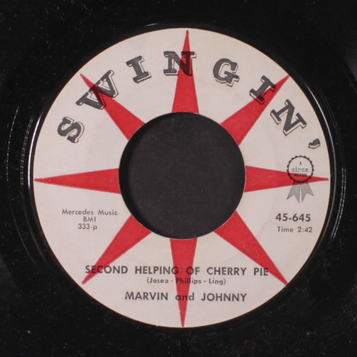 pretty one / second helping of cherry pie by MARVIN & JOHNNY