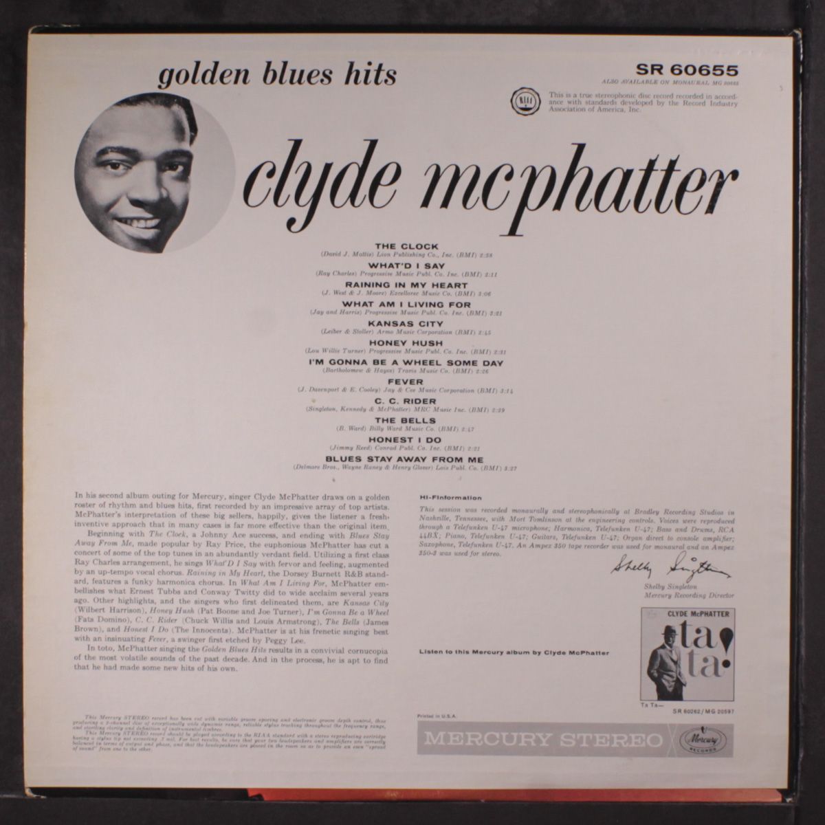 golden blues hits by CLYDE MCPHATTER