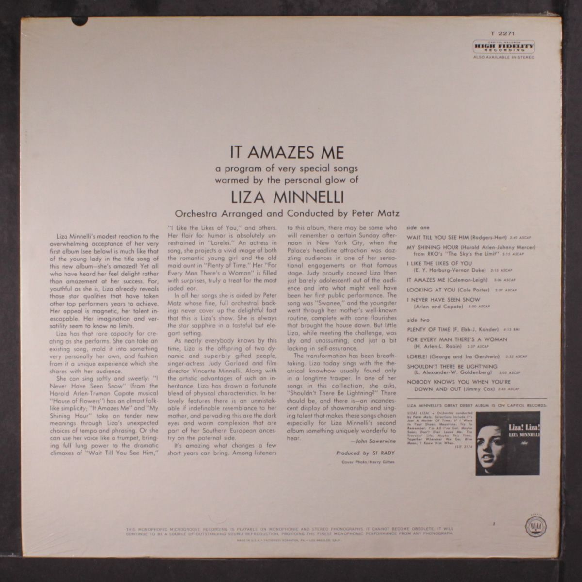 it amazes me by LIZA MINNELLI