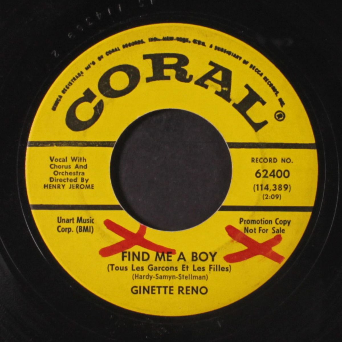 find me a boy / here comes the heartaches by GINETTE RENO