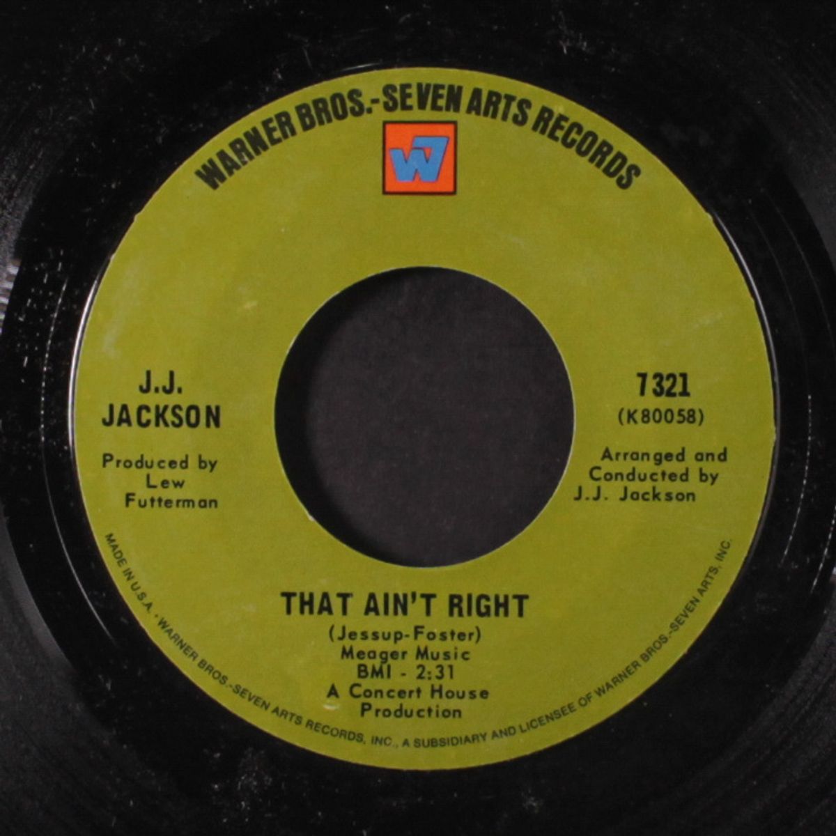 four walls / that ain't right by J.J. JACKSON