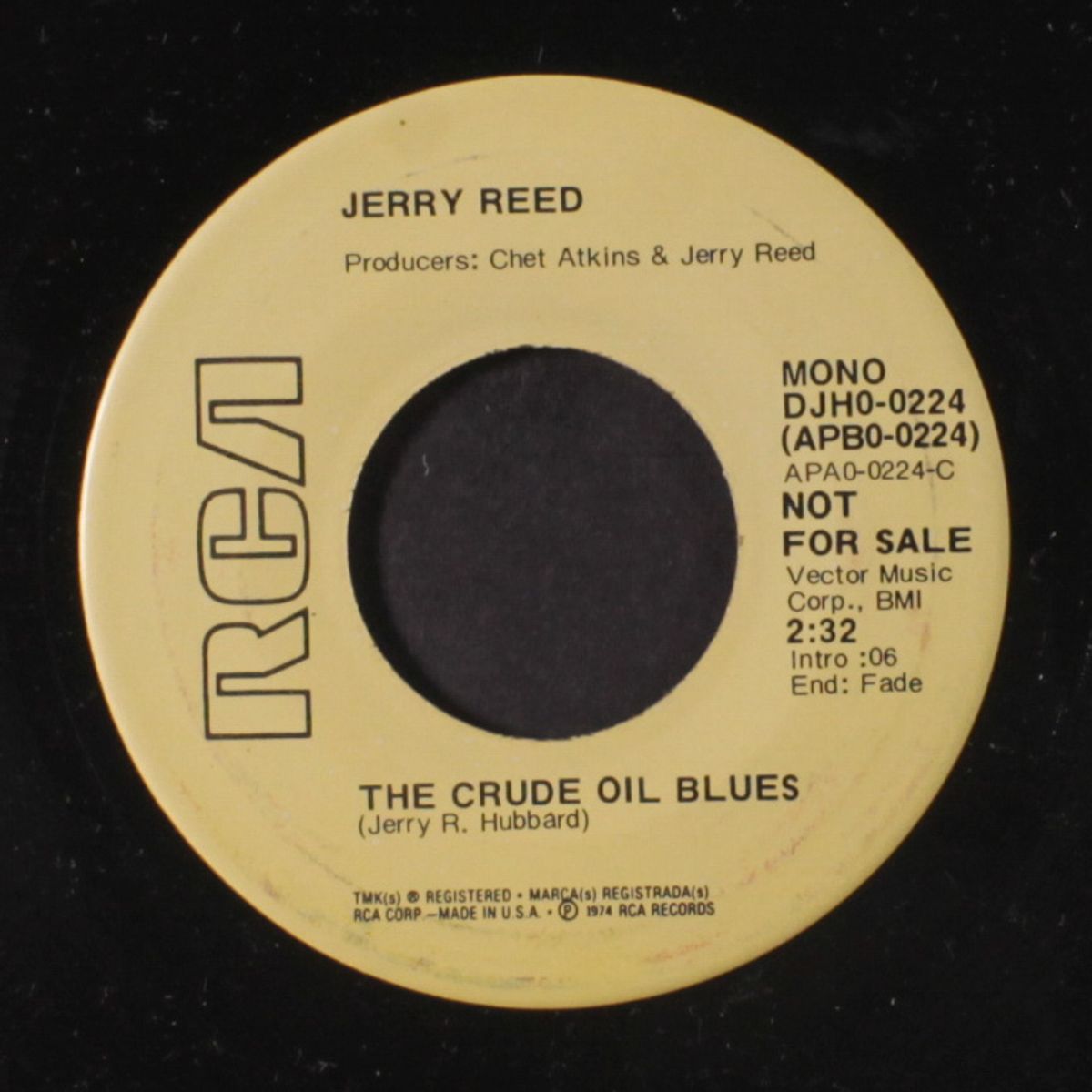 the crude oil blues / mono by JERRY REED