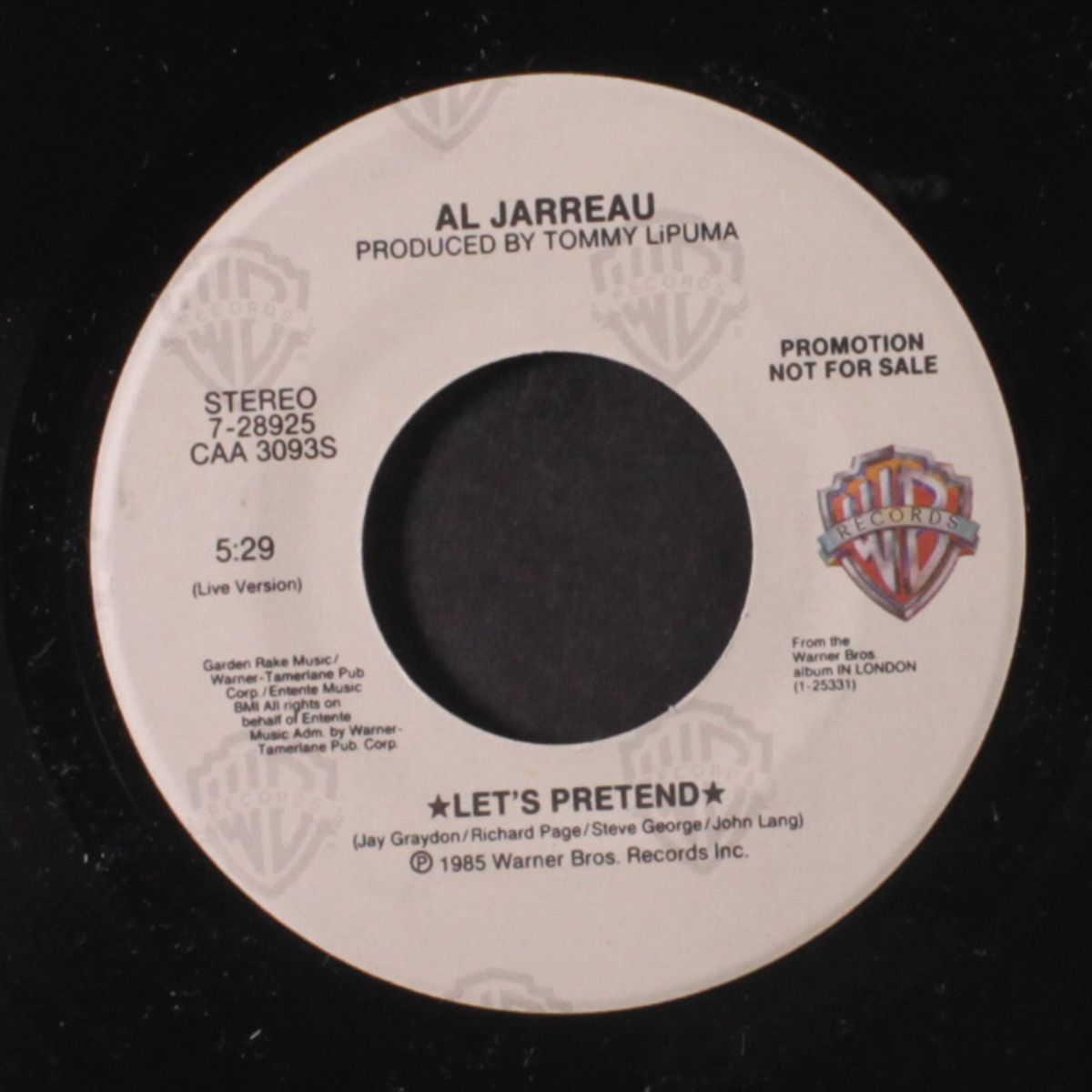 let's pretend / live by AL JARREAU