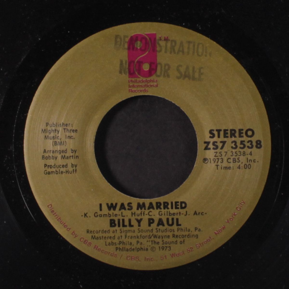 thanks for saving my life by BILLY PAUL