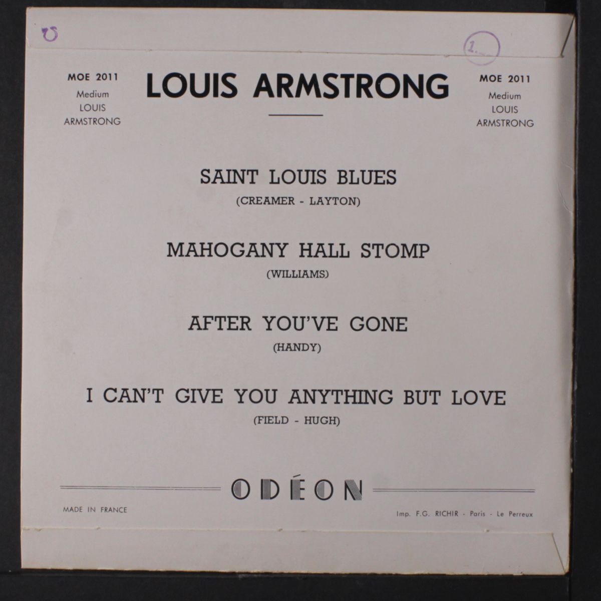 saint louis blues by LOUIS ARMSTRONG