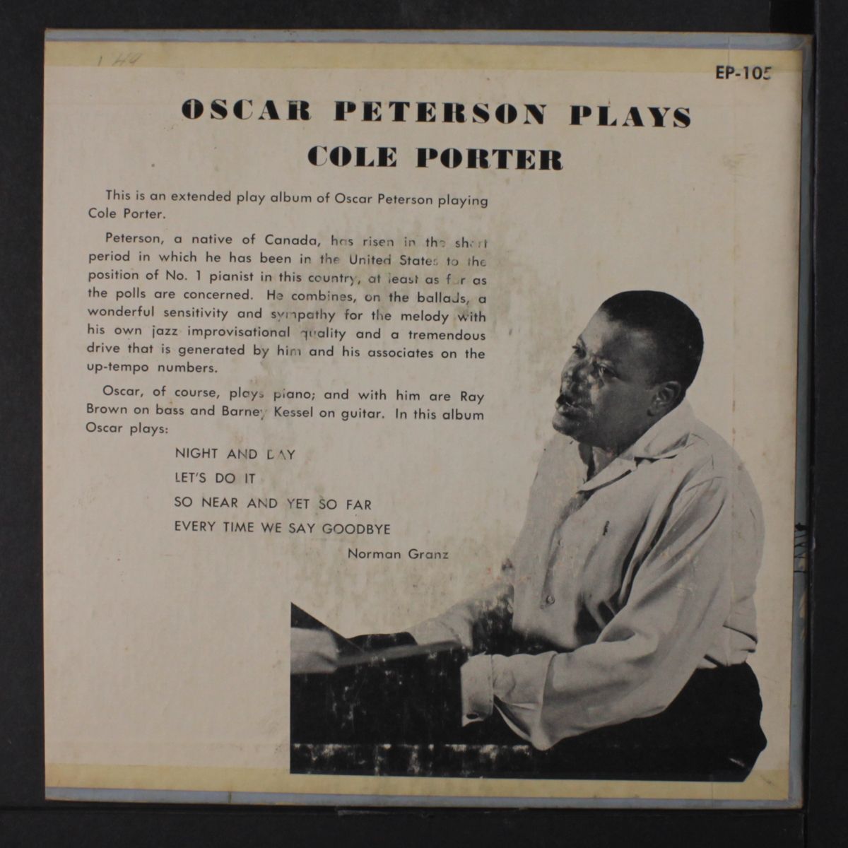 plays cole porter by OSCAR PETERSON